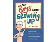 A colorful book cover featuring a cartoon boy with white hair and a towel, holding a bar of soap, titled "The Boys' Guide to Growing Up" by Phil Wilkinson on a blue background.