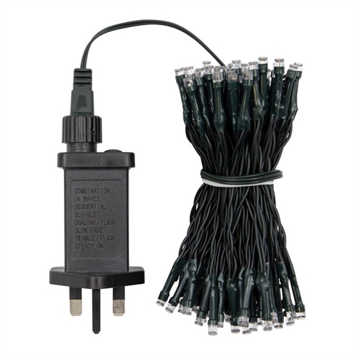 The Christmas Workshop 200 LED Plug In String Light Warm Gold - image 2