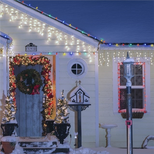 The Christmas Workshop 240 LED Icicle String Light White - image 5