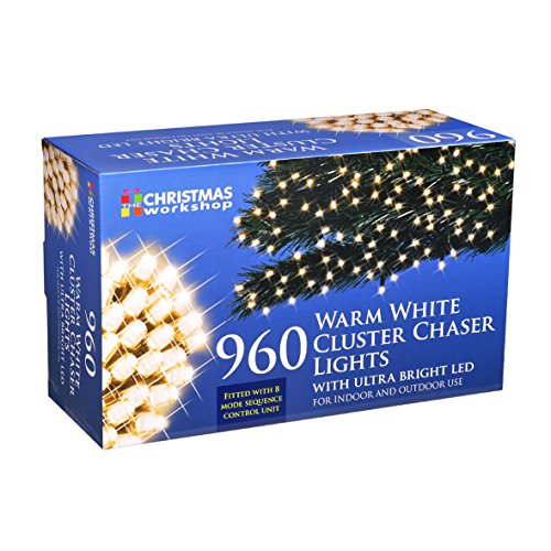 The Christmas Workshop 960 LED Cluster String Light Warm White - image 3