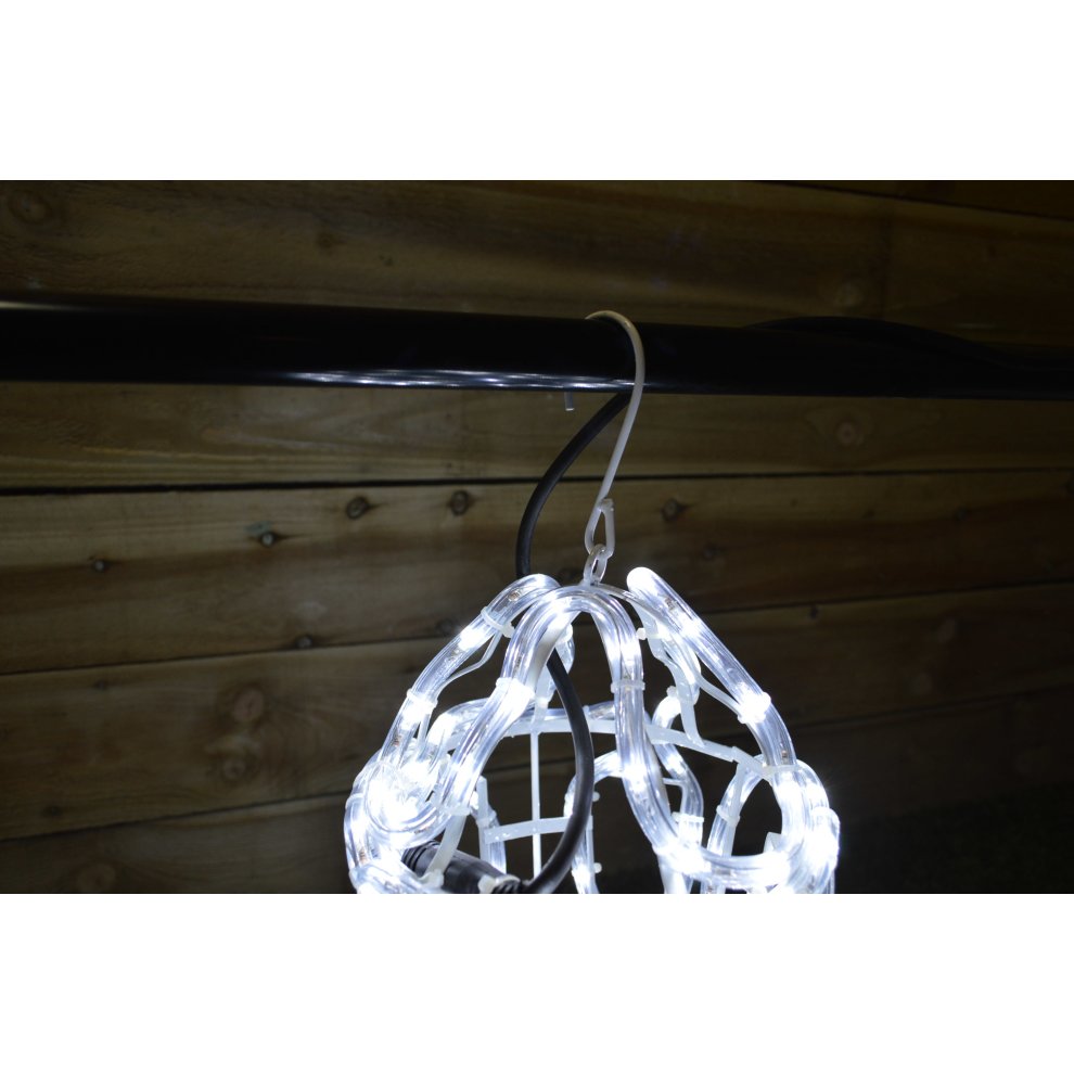 The Christmas Workshop Lantern Silhouette LED String Light White 4m - image 2