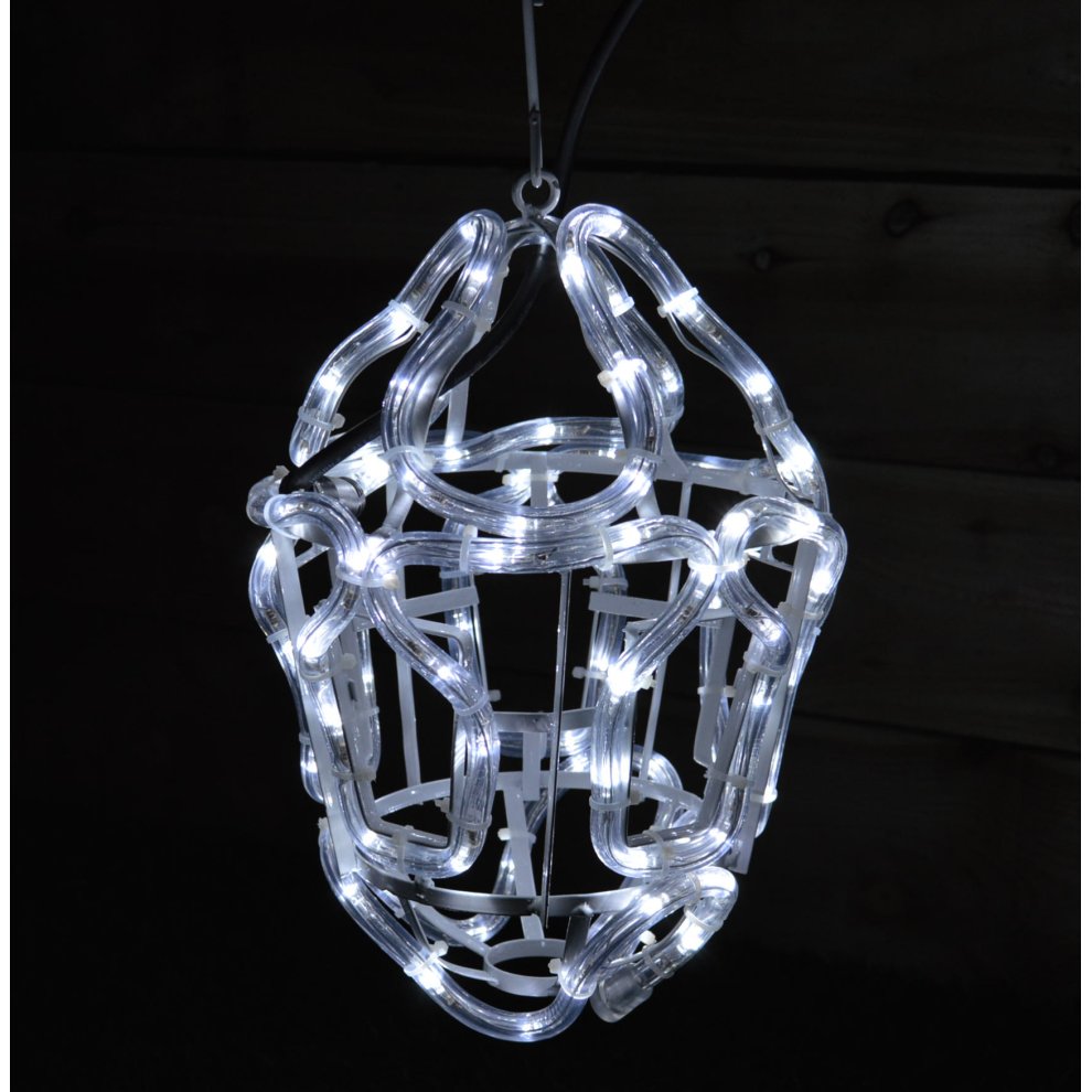 The Christmas Workshop Lantern Silhouette LED String Light White 4m - image 5