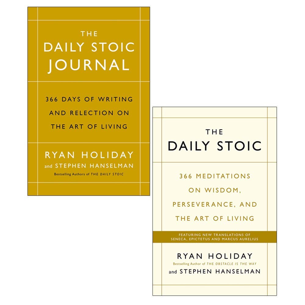 The Daily Stoic 366 Meditations on Wisdom Journal and Daily Stoic Journal 366 Days of Writing Ryan Holiday 2 Book Set - image 2