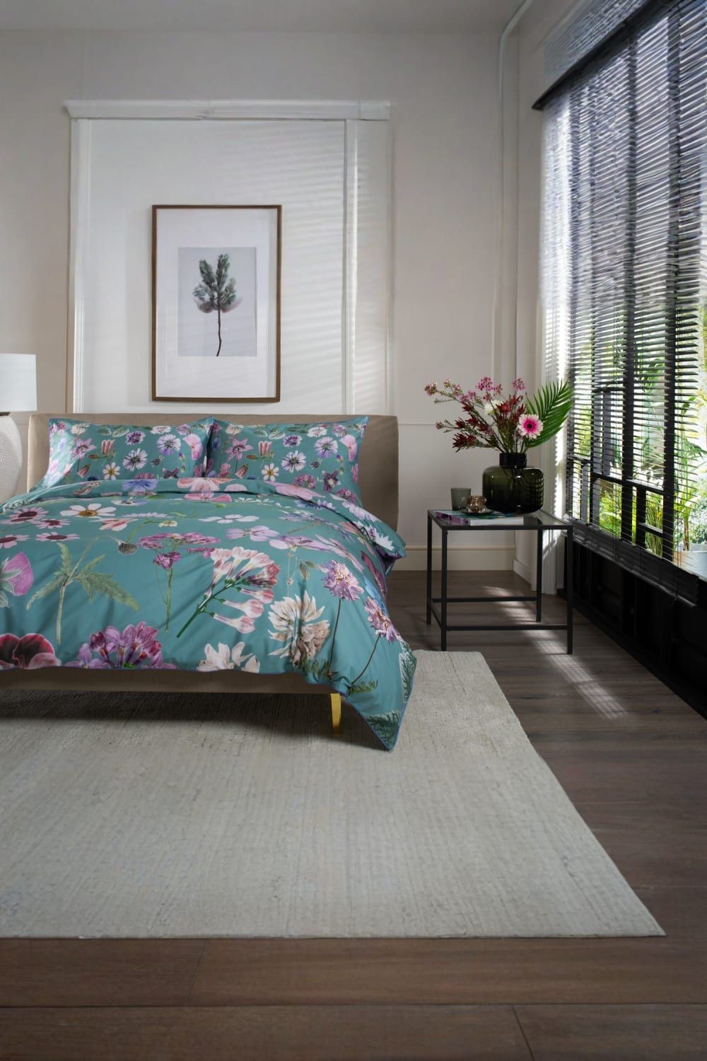 The Lyndon Company Botanical Flower Green Super King Size Duvet Set - image 3