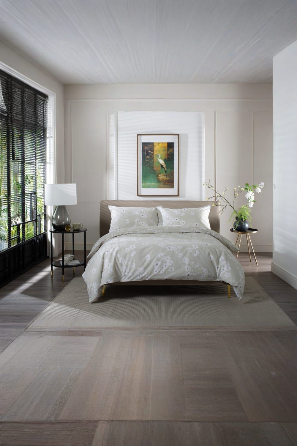 The Lyndon Company Petite Fleure Natural Super King Size Duvet Set - image 2