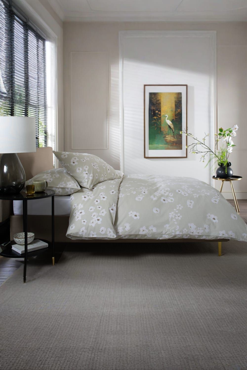 The Lyndon Company Petite Fleure Natural Super King Size Duvet Set - image 4