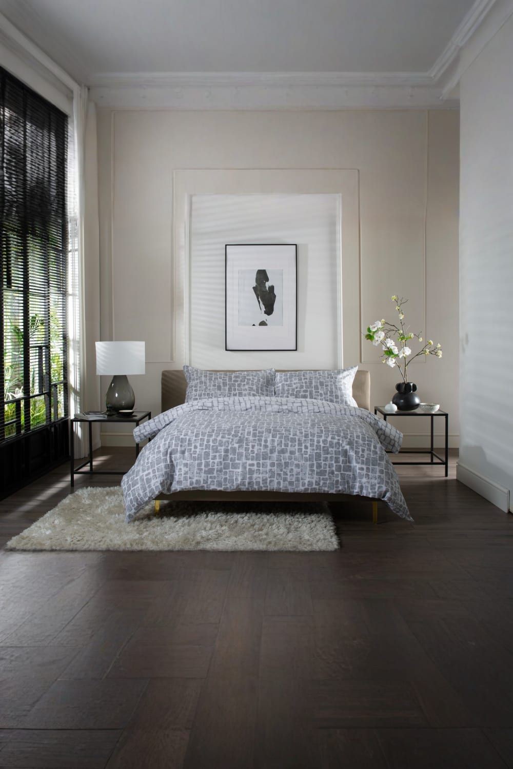 The Lyndon Company Tulle Grey Single Reversible Duvet Set - image 2