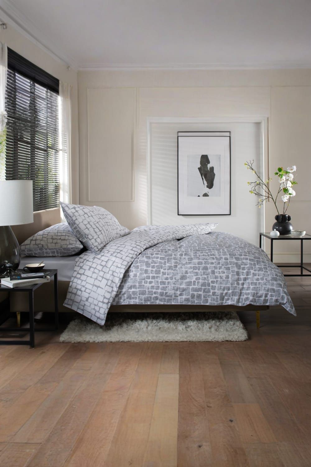 The Lyndon Company Tulle Grey Single Reversible Duvet Set - image 4