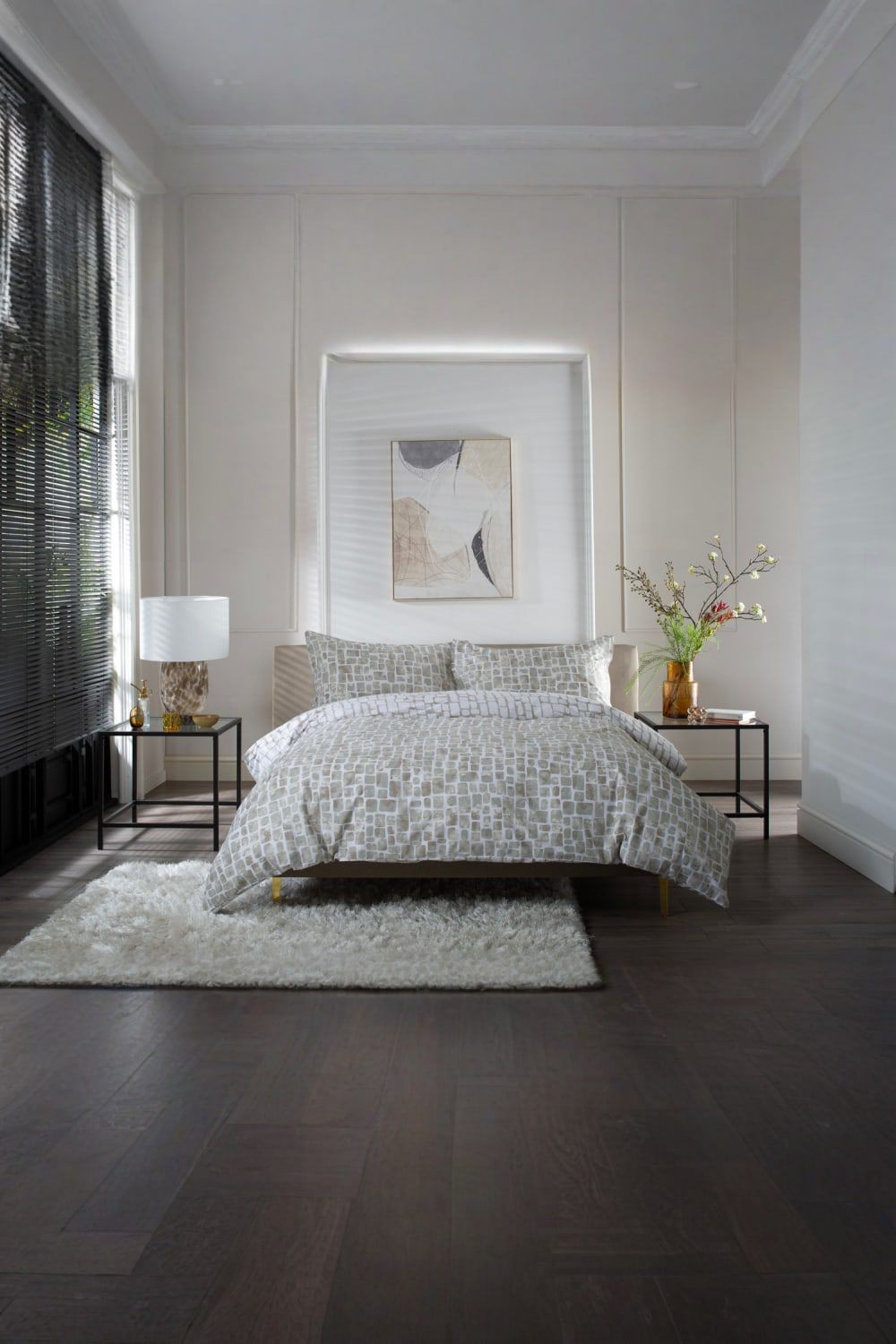 The Lyndon Company Tulle Natural Super King Size Reversible Duvet Set - image 2