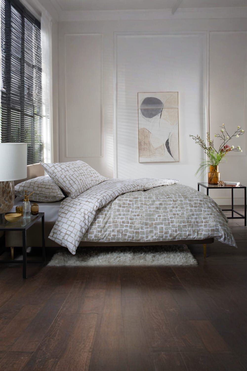 The Lyndon Company Tulle Natural Super King Size Reversible Duvet Set - image 4