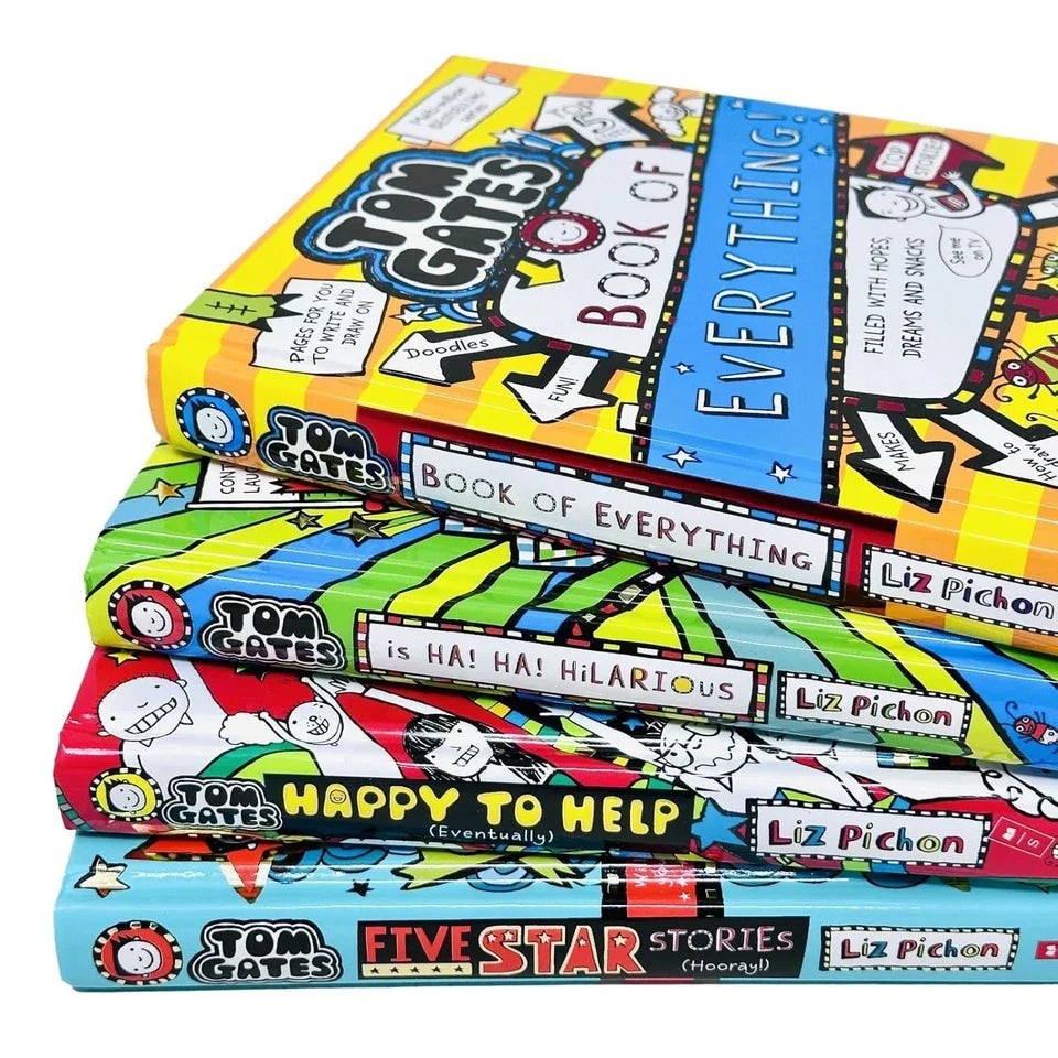 Tom Gates Series 4 Book Set By Liz Pichon Book Of Everything Ha Ha Hilarious For Young Readers - image 3