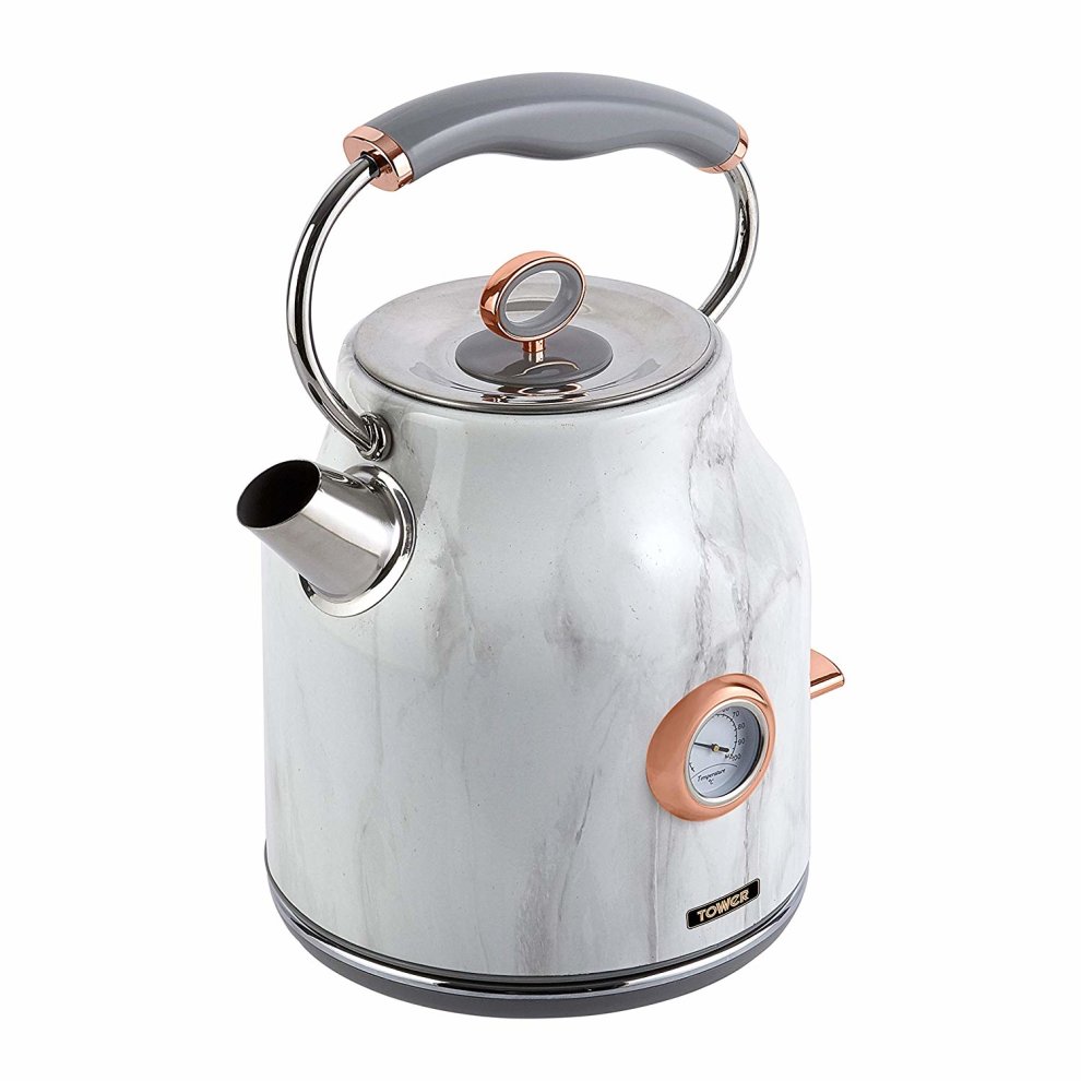 Tower Bottega Stainless Steel 1.7 Litre Kettle Marble - image 2