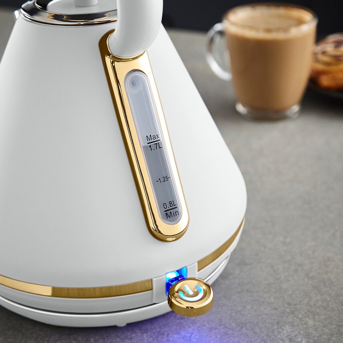 Tower Cavaletto 3KW 1.7 Litre Pyramid Kettle - White - image 4