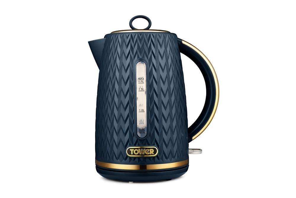 Tower Empire Kettle & 4 Slice Toaster Midnight Blue - image 2