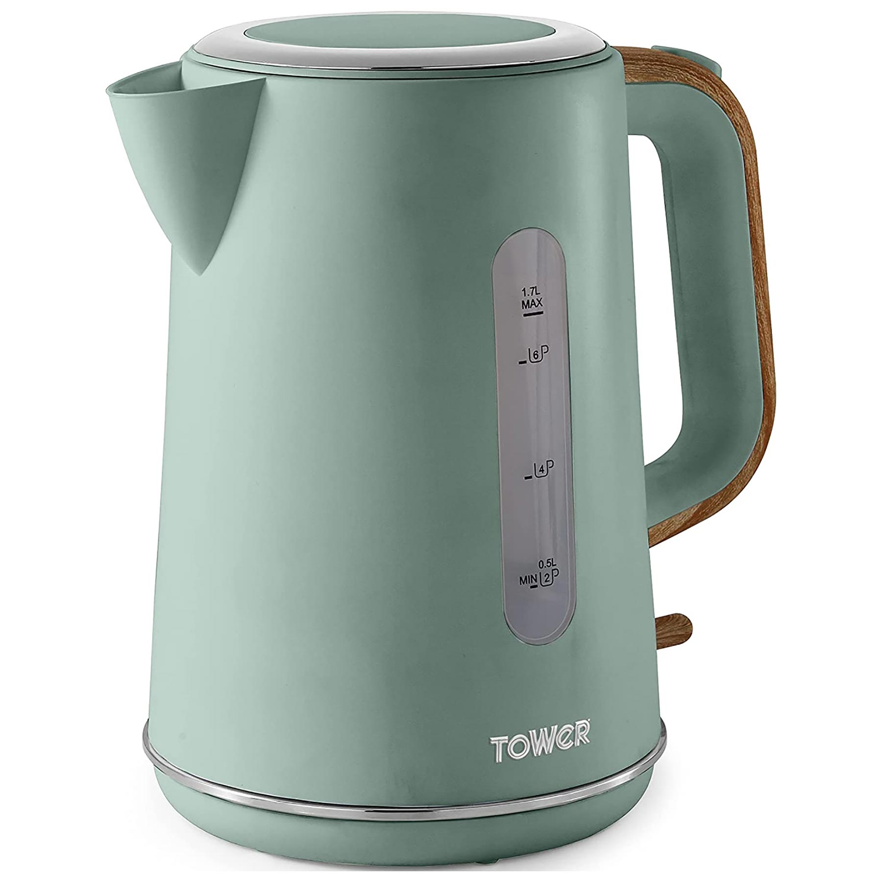 Tower Scandi 3KW 1.7 Litre Rapid Boil Kettle Green - image 2