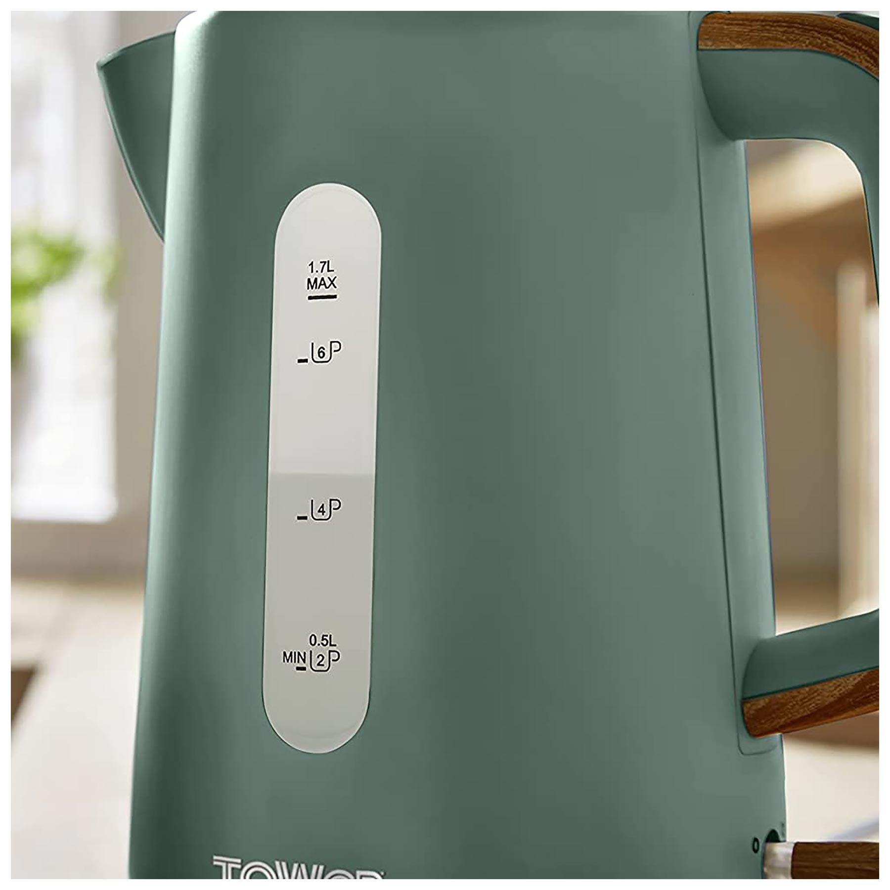 Tower Scandi 3KW 1.7 Litre Rapid Boil Kettle Green - image 4