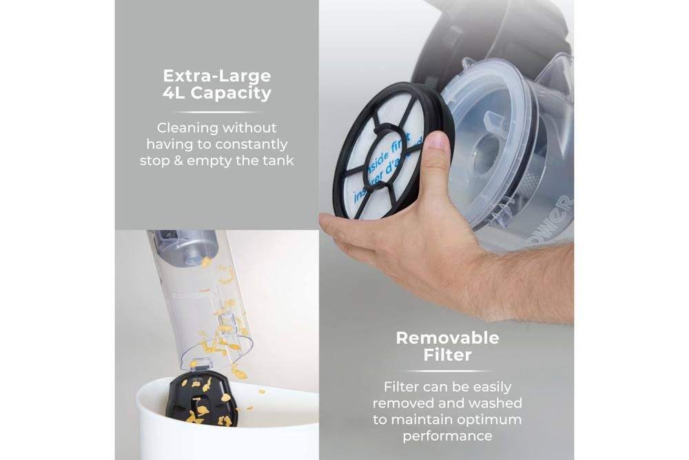 Tower TXP30 Bagless Upright Vacuum Cleaner Silver - image 4