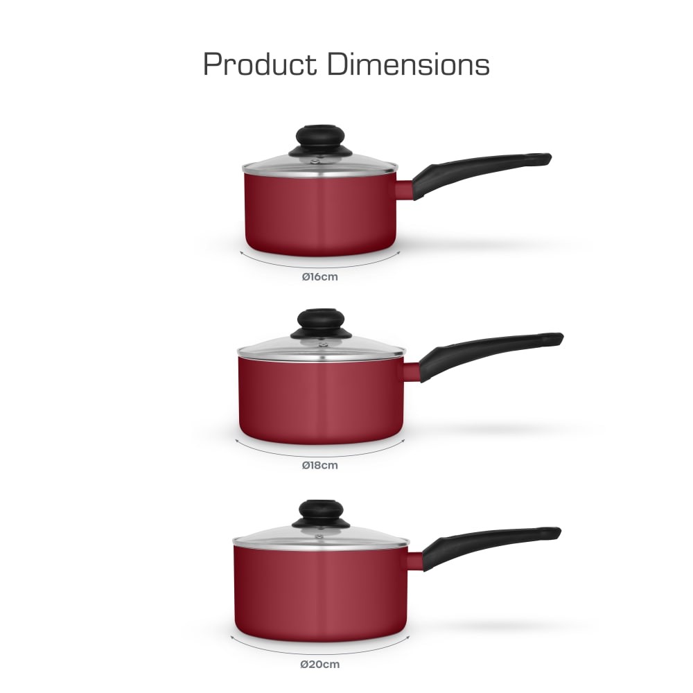 Townhouse 3 Piece Saucepan Set - image 3