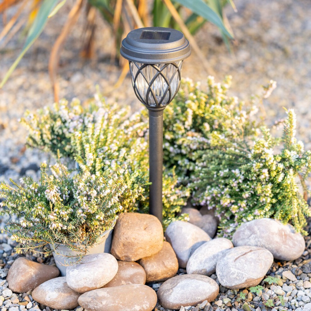 ValueLight Set of 6 Diamond Black Outdoor Solar Spike Light - image 3