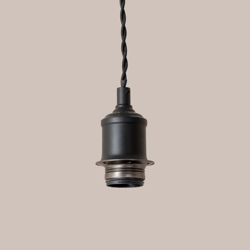 ValueLights Bellamy Smoked Glass and Matte Black Ceiling Pendant Light - image 4