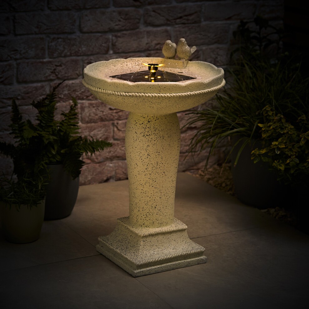 ValueLights Bird Bath Cascading Water Feature Solar Outdoor Light - image 2