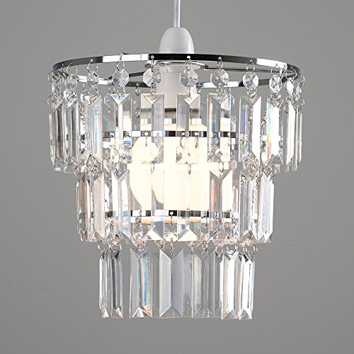 ValueLights Kelsks Clear Jewel Droplet Ceiling Lamp Shade - image 2