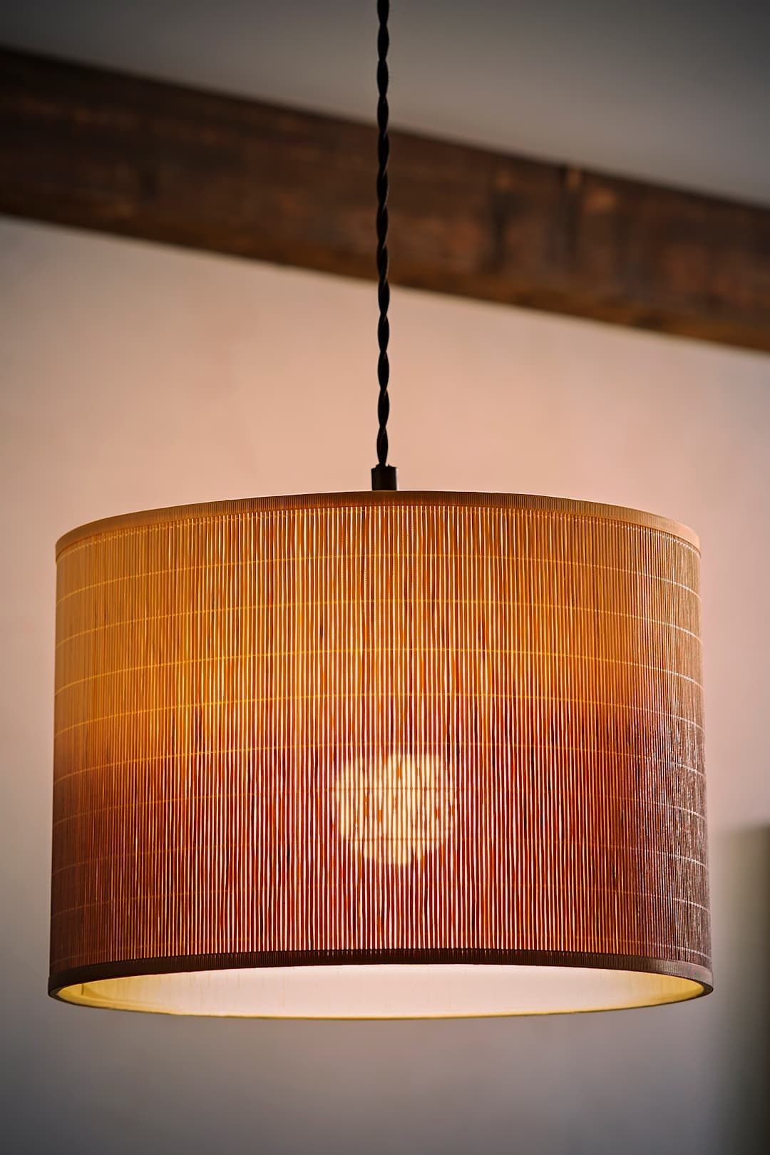 ValueLights Mollie Ombre Natural Bamboo Ceiling Lamp Shade - image 3