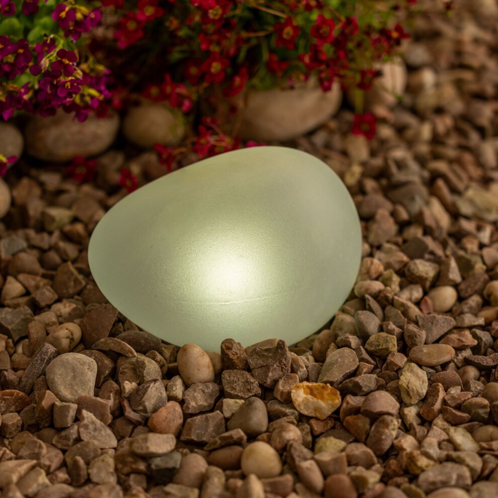 ValueLights Pebbles Set of 2 Clear Outdoor Solar Decorative Lights - image 3