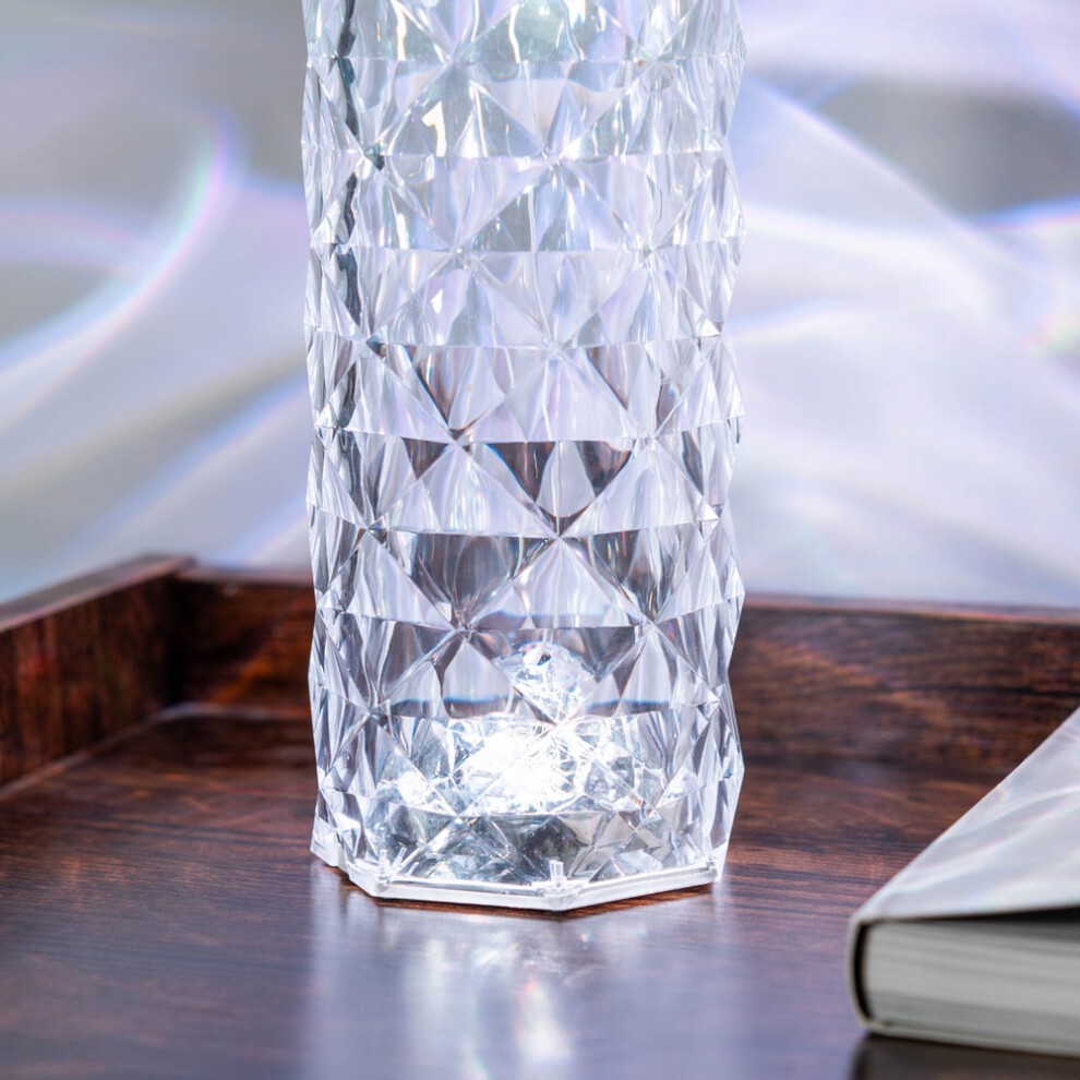 ValueLights Rose RGB Crystal Style LED Table Lamp - image 2