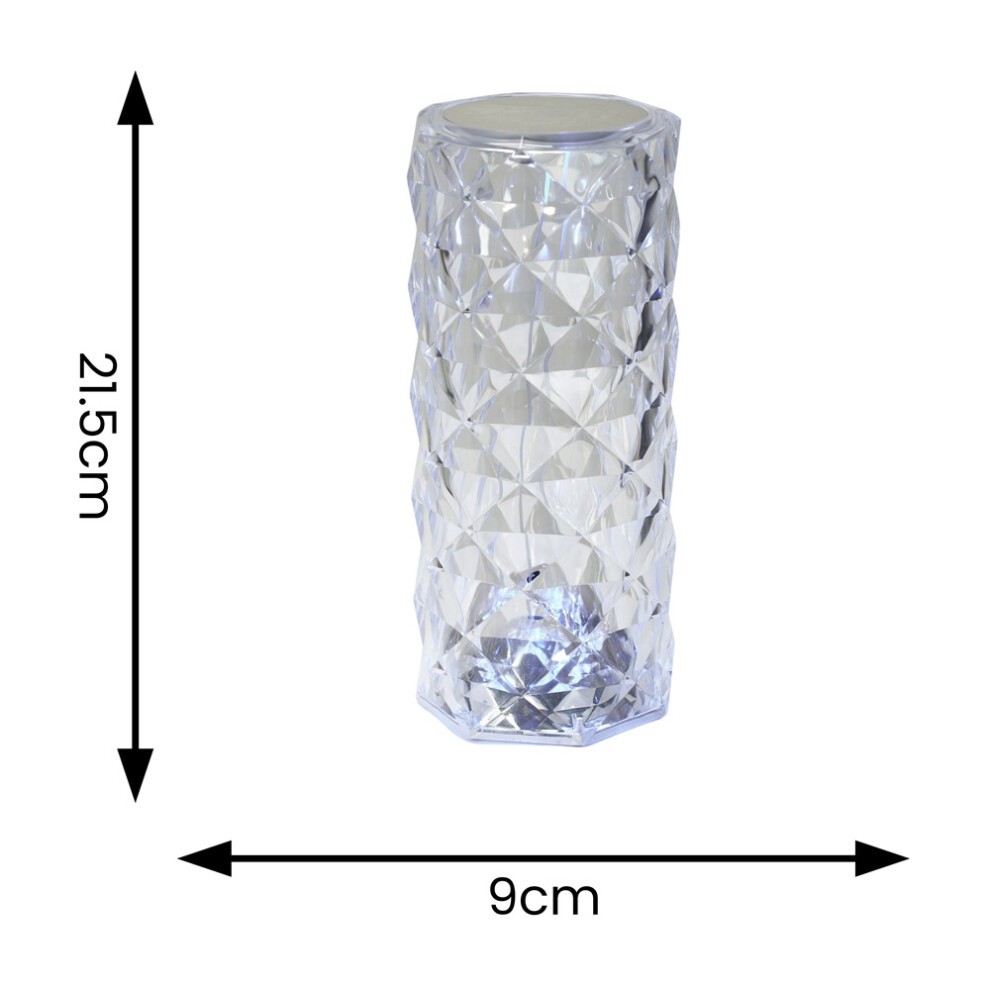 ValueLights Rose RGB Crystal Style LED Table Lamp - image 5