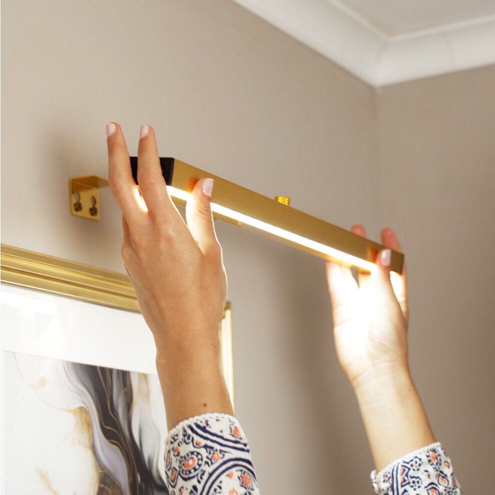ValueLights Ryle Gold Rechargeable Easy Fit Wall Light 2 Pack - image 2