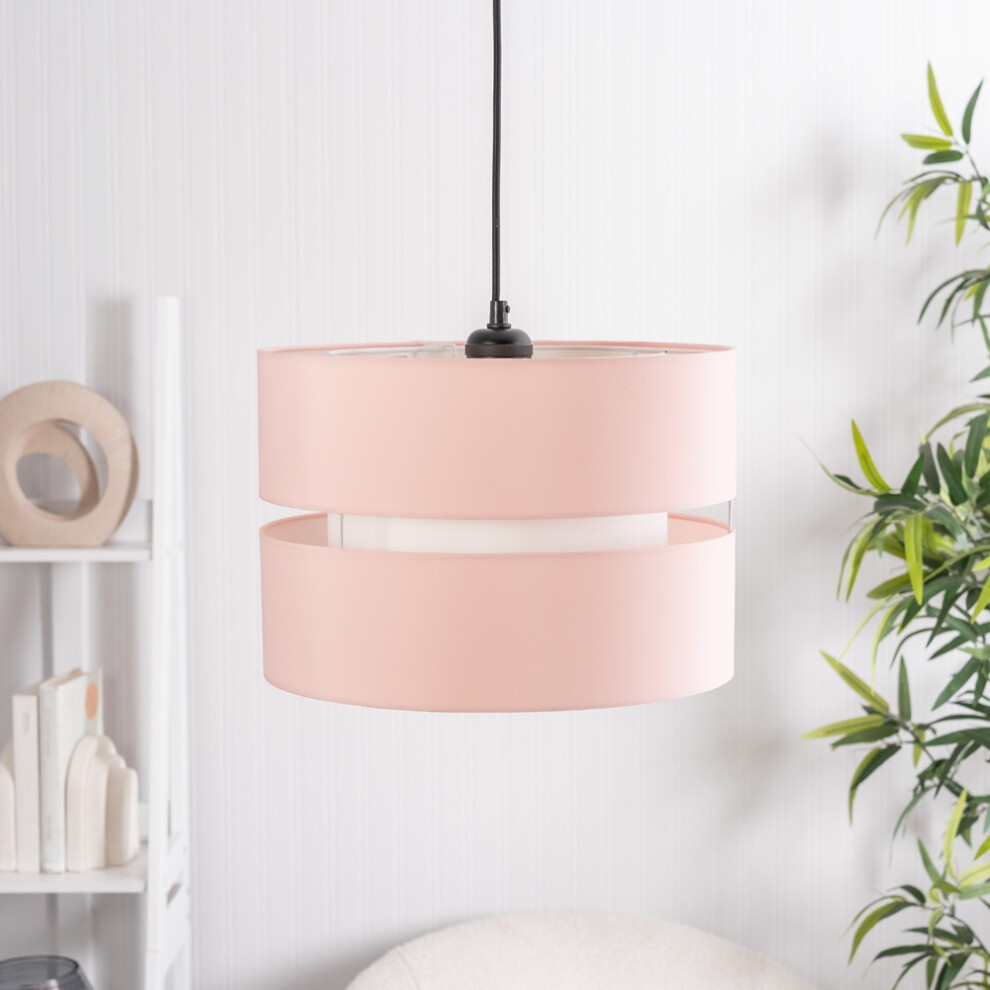 ValueLights Sophia 2 Tier Large Blush Ceiling Light Shade - image 2