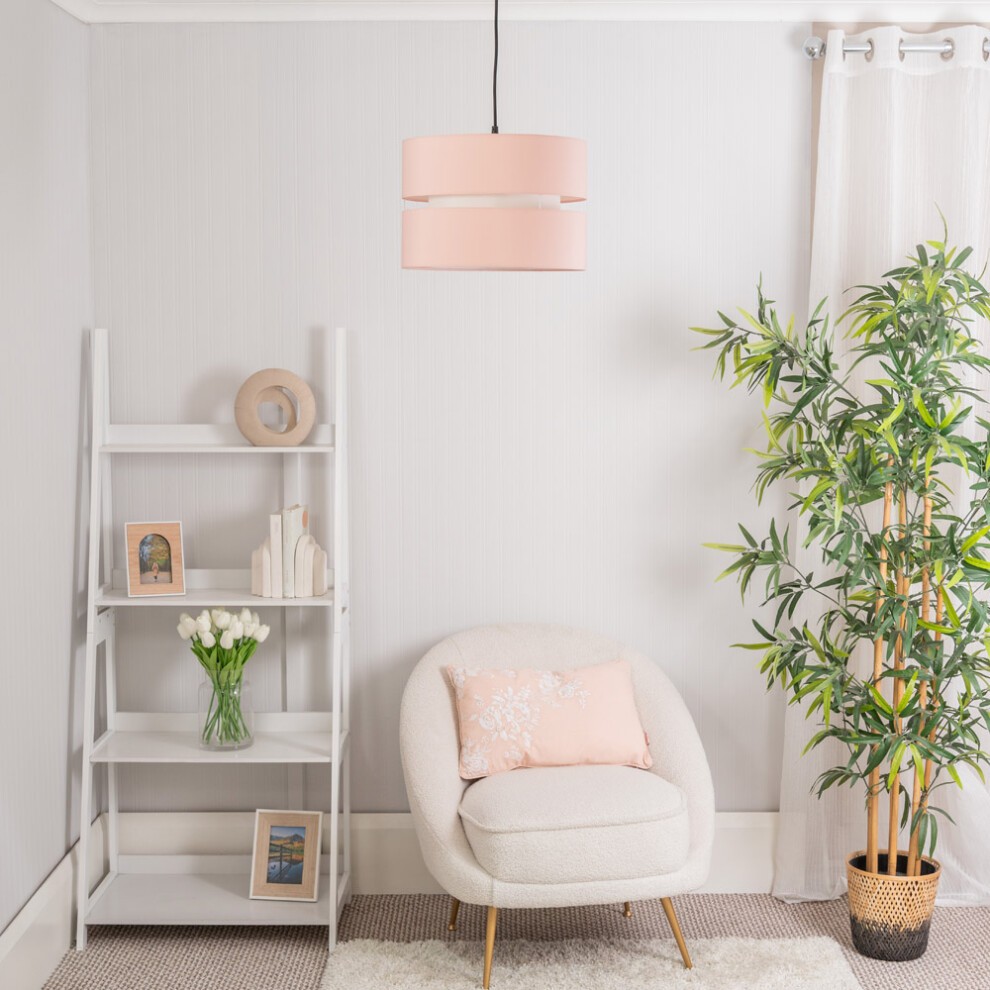 ValueLights Sophia 2 Tier Large Blush Ceiling Light Shade - image 3