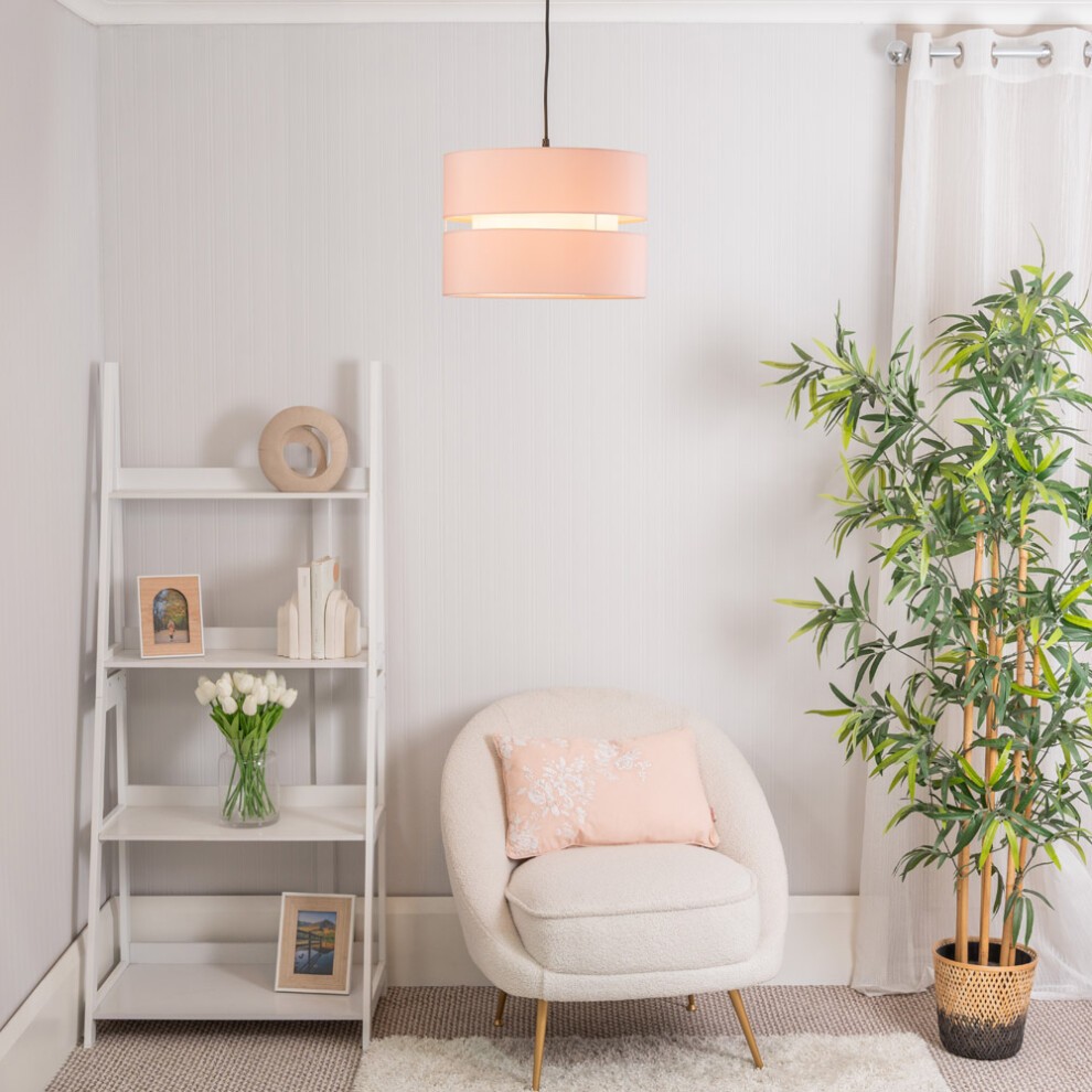 ValueLights Sophia 2 Tier Large Blush Ceiling Light Shade - image 4