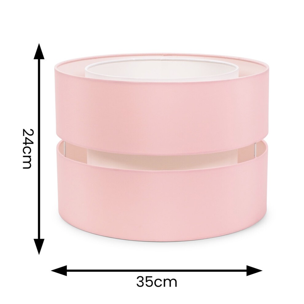 ValueLights Sophia 2 Tier Large Blush Ceiling Light Shade - image 5