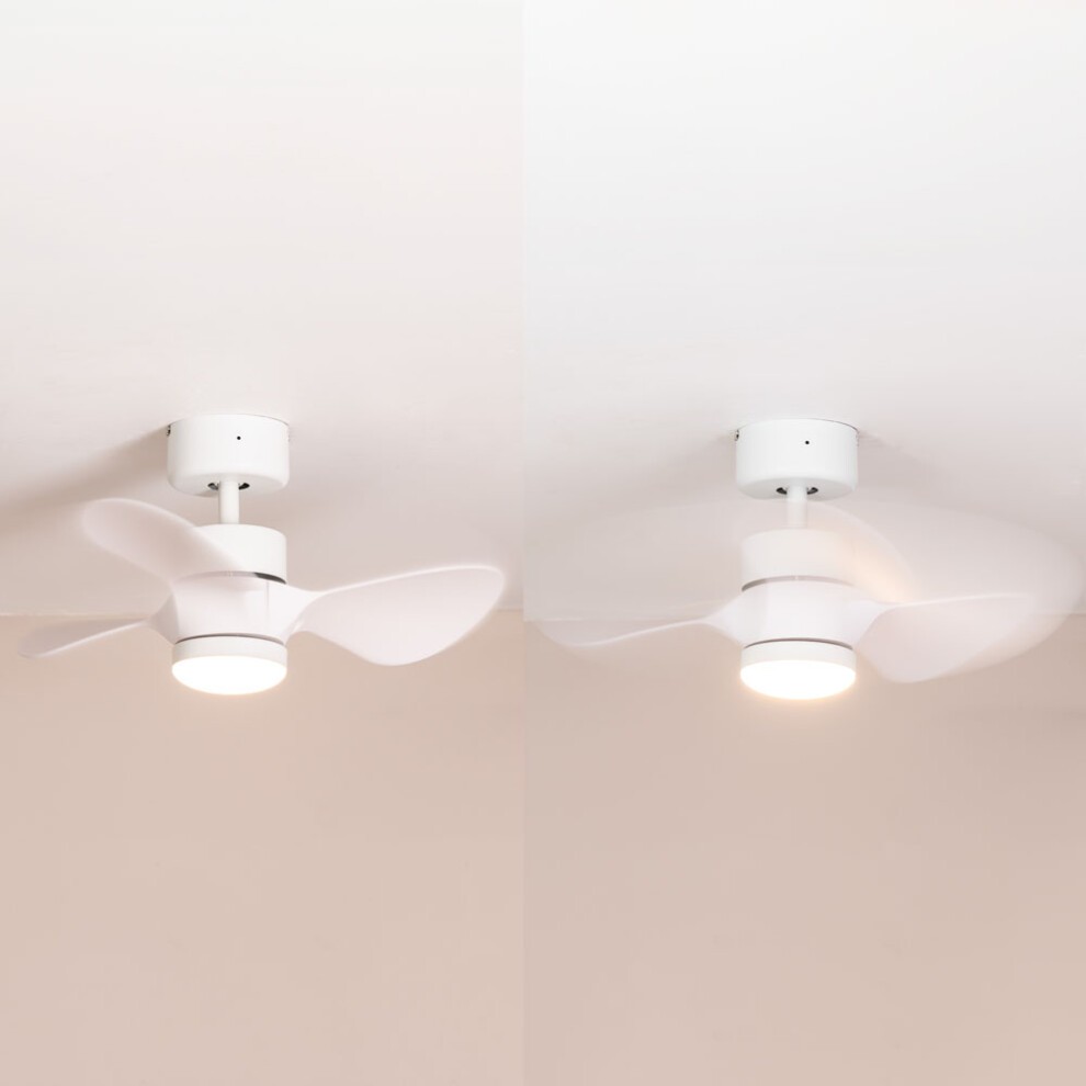 ValueLights White 24 inch Integrated LED Ceiling Fan with Remote Control - image 2
