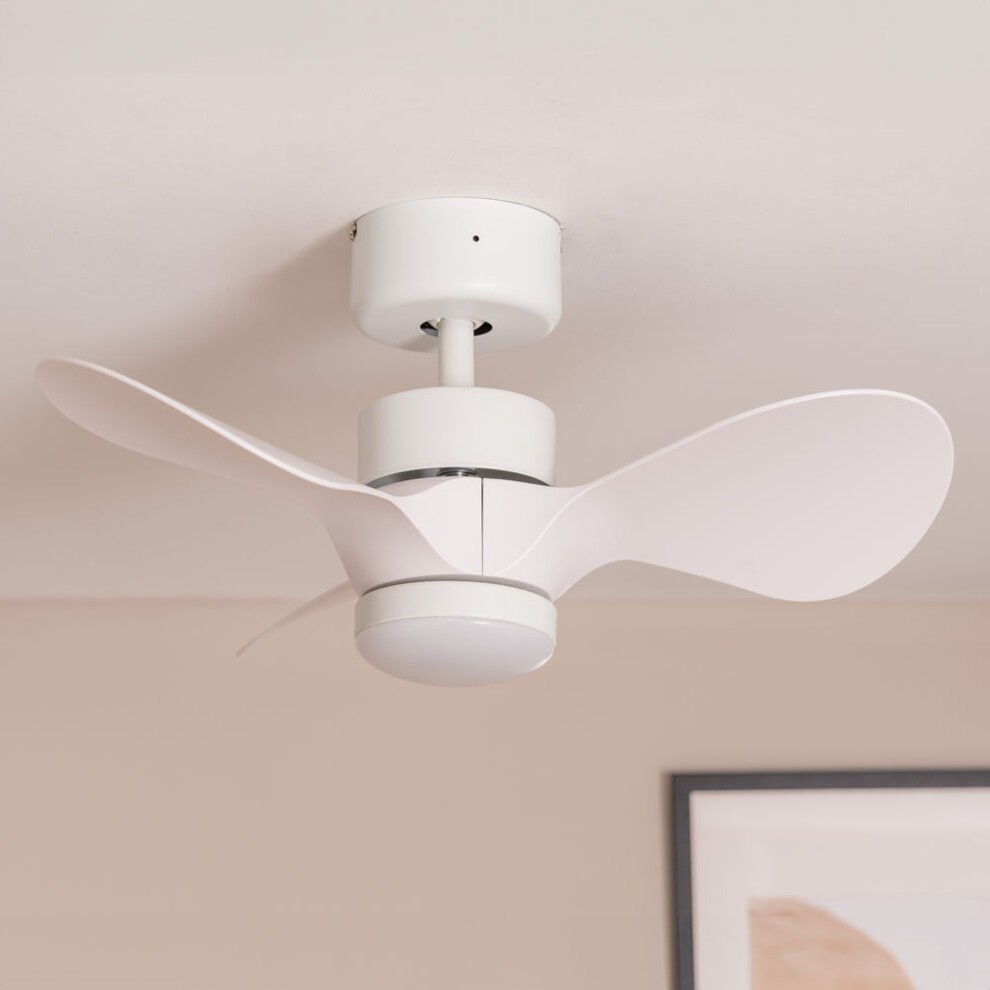 ValueLights White 24 inch Integrated LED Ceiling Fan with Remote Control - image 3