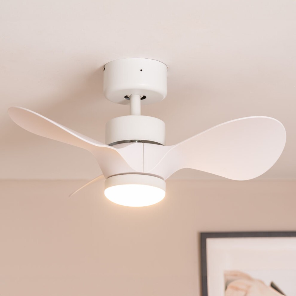 ValueLights White 24 inch Integrated LED Ceiling Fan with Remote Control - image 5