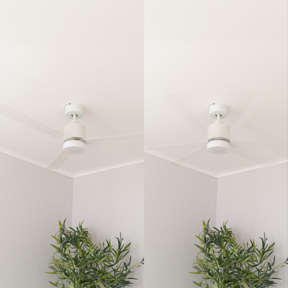 ValueLights White 52 inch Integrated LED Ceiling Fan with Remote Control - image 3