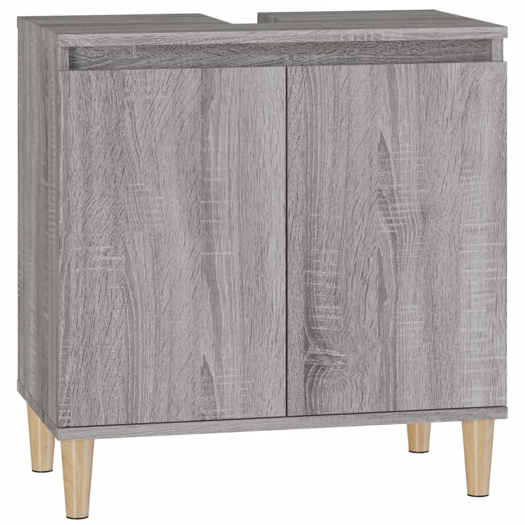 vidaXL 2 Door Grey Sonoma Bathroom Sink Cabinet - image 2