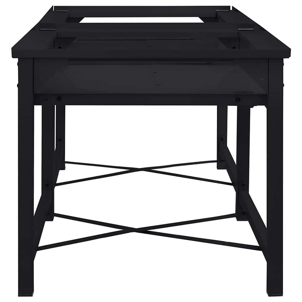 vidaXL Black Washing Machine Riser 120 x 56 x 52cm 2 Pack - image 4