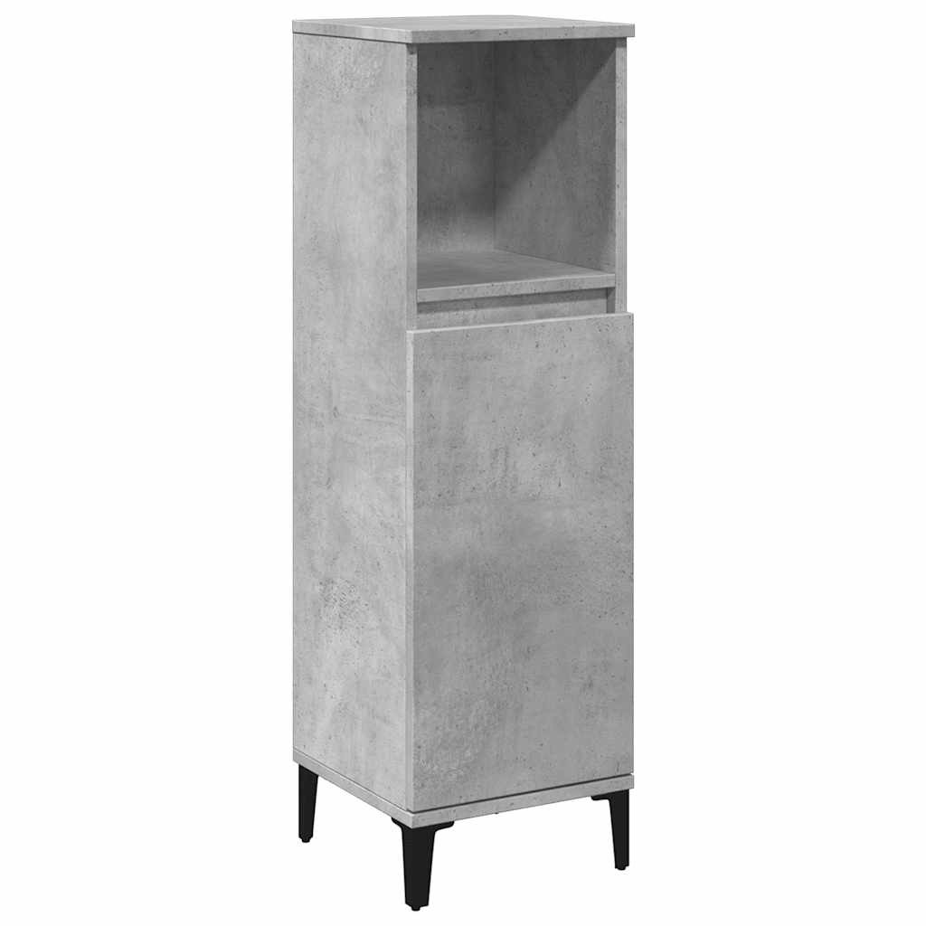 vidaXL Single Door Single Shelf Grey Bathroom Cabinet - image 2