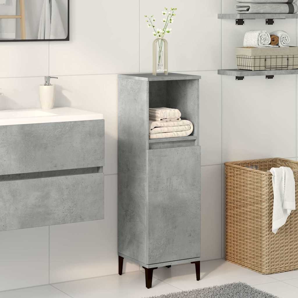 vidaXL Single Door Single Shelf Grey Bathroom Cabinet - image 3