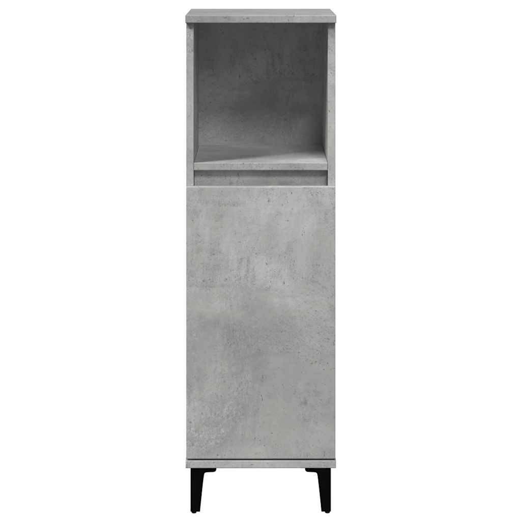 vidaXL Single Door Single Shelf Grey Bathroom Cabinet - image 4