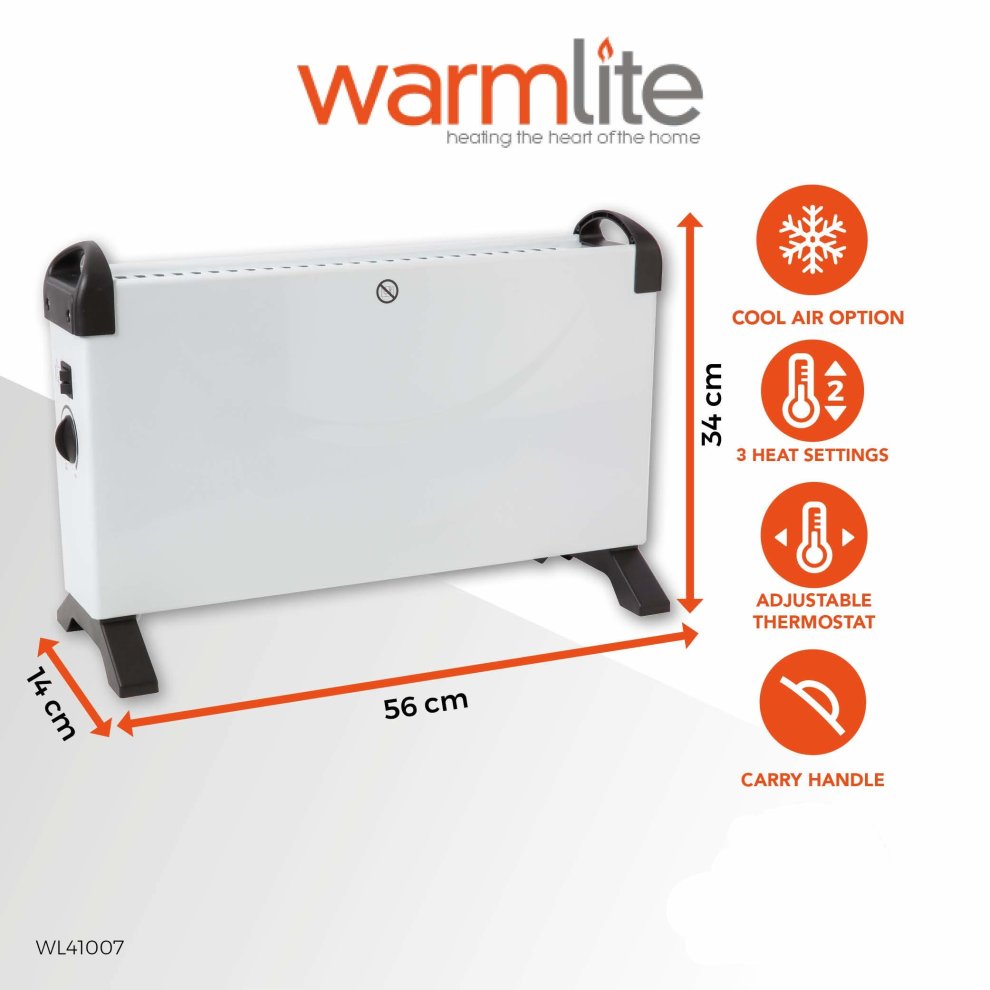 Warmlite White Convection Heater 2000W - image 2