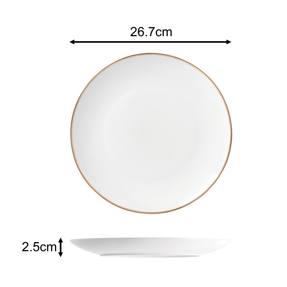 Waterside Gold Line Porcelain Dinner Set 12 Piece - image 2