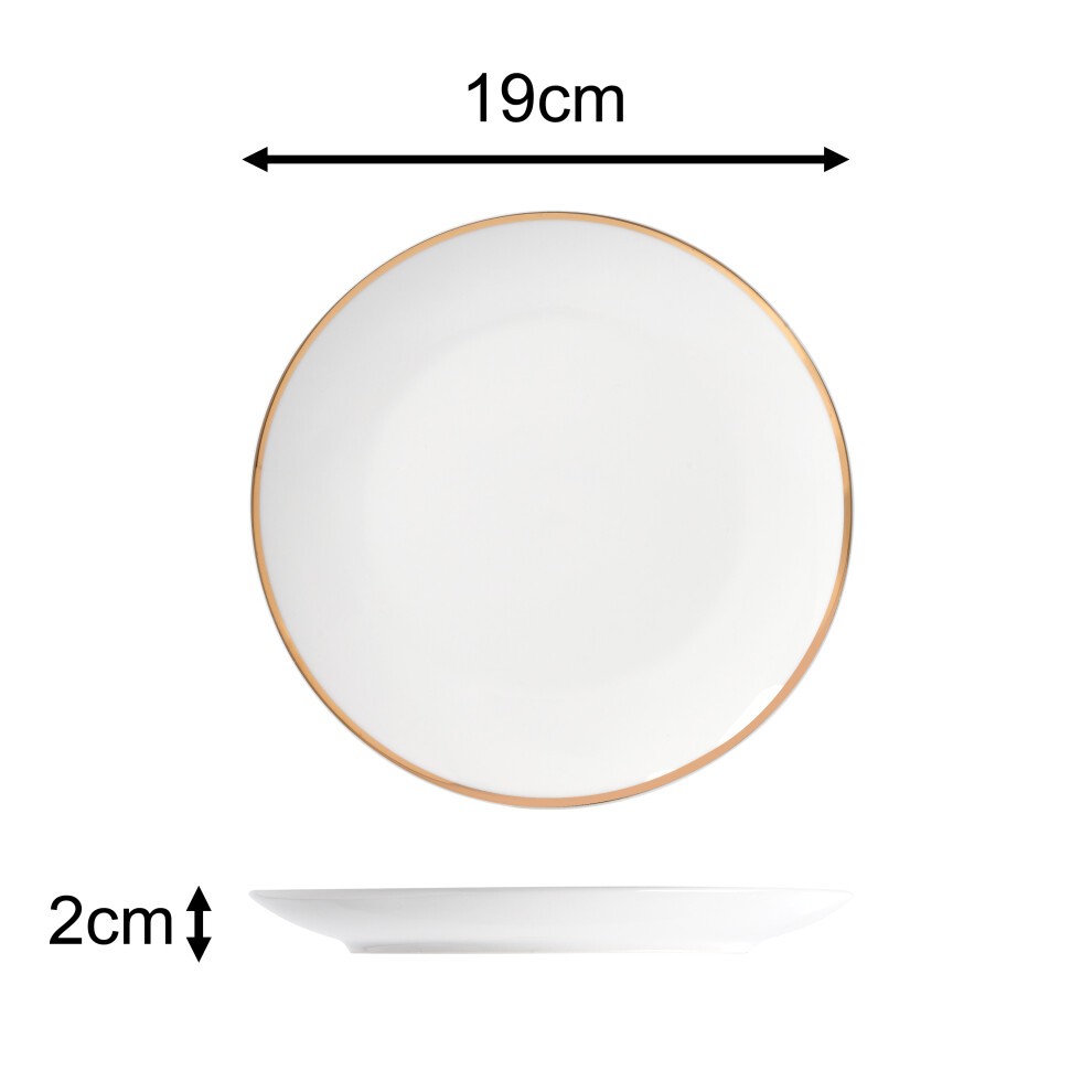 Waterside Gold Line Porcelain Dinner Set 12 Piece - image 4
