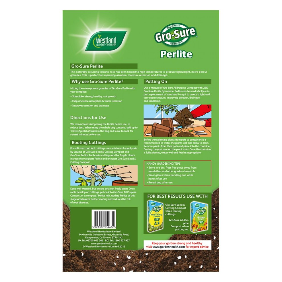 Westland Gro Sure 10L Perlite Potting Compost - image 2