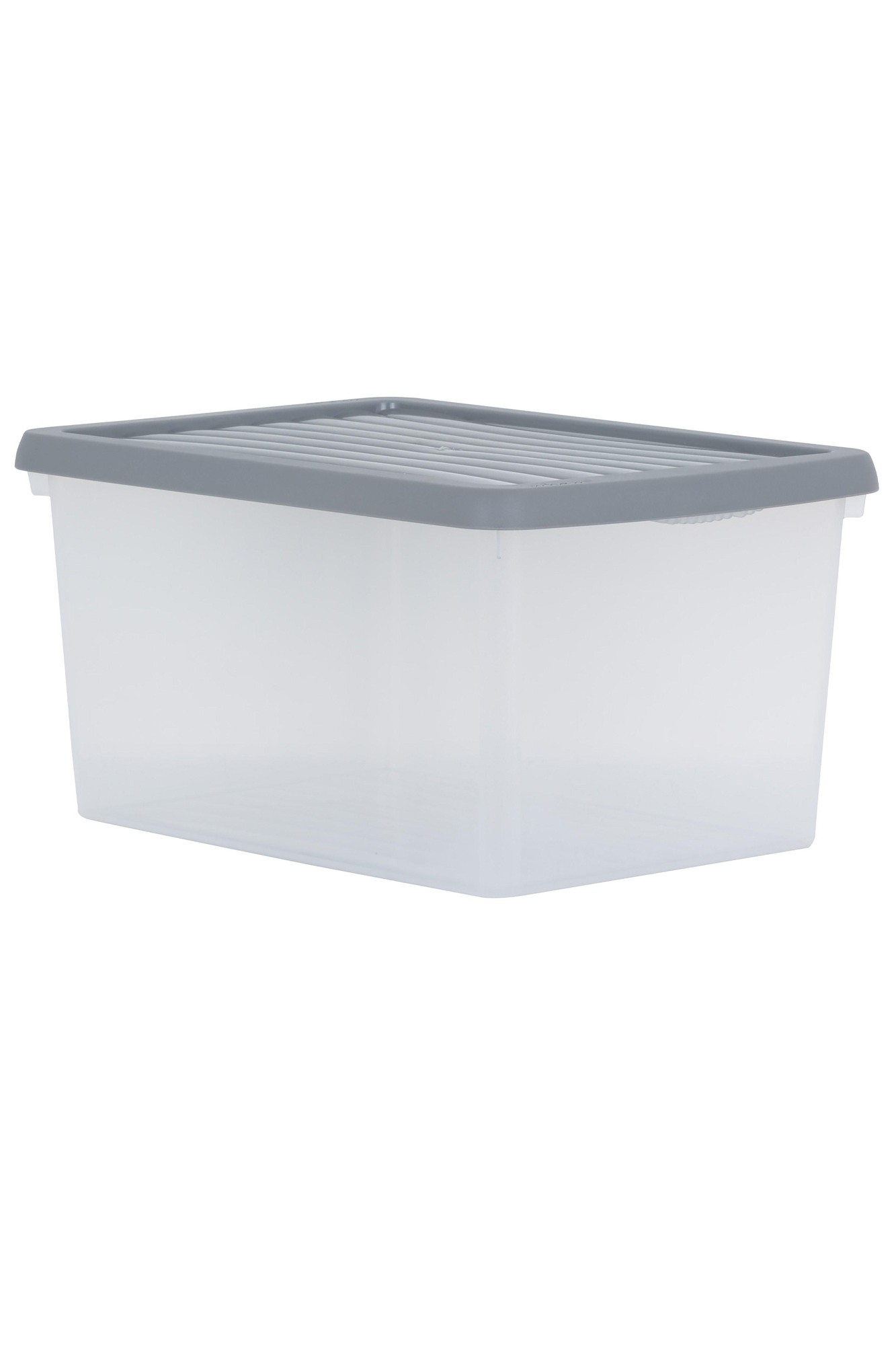 Wham 16L Clear Stackable Plastic Storage Box with Lid 3 Pack - image 3