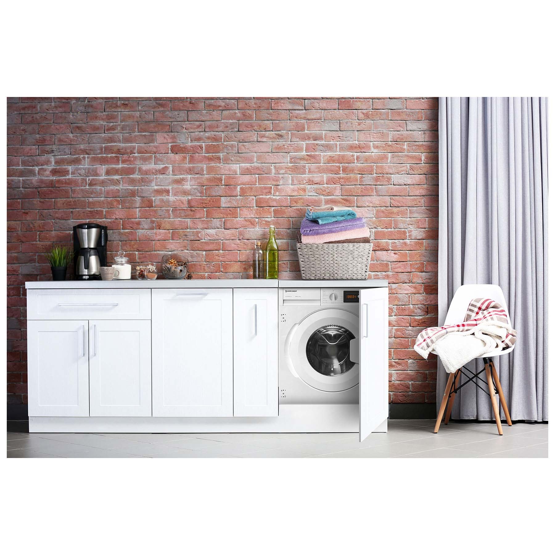 White Knight ATBIWM814W 8KG 1400RPM Built in White Washing Machine - image 4